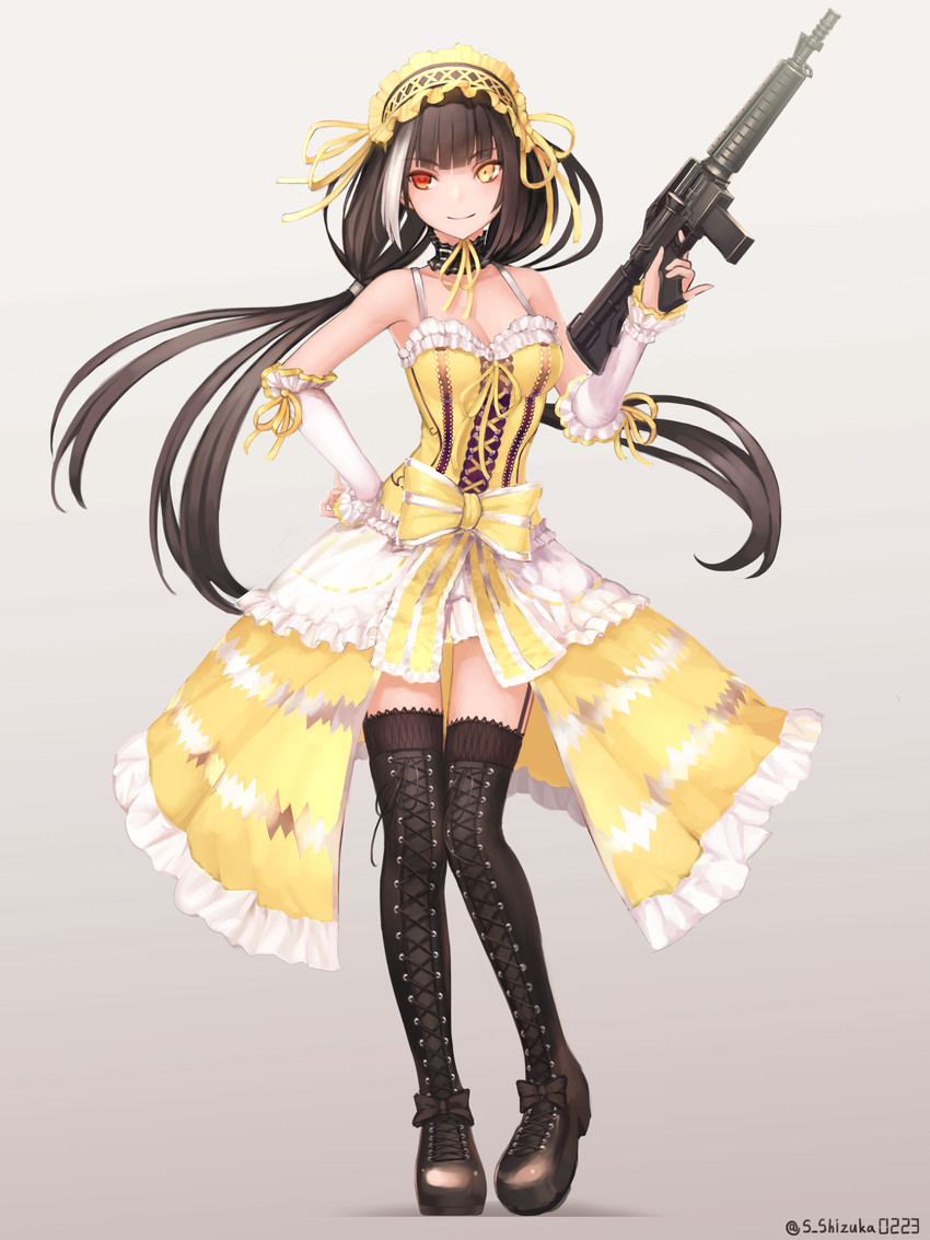tokisaki kurumi and ro635 (girls' frontline and 1 more) drawn by npt_shizuka
