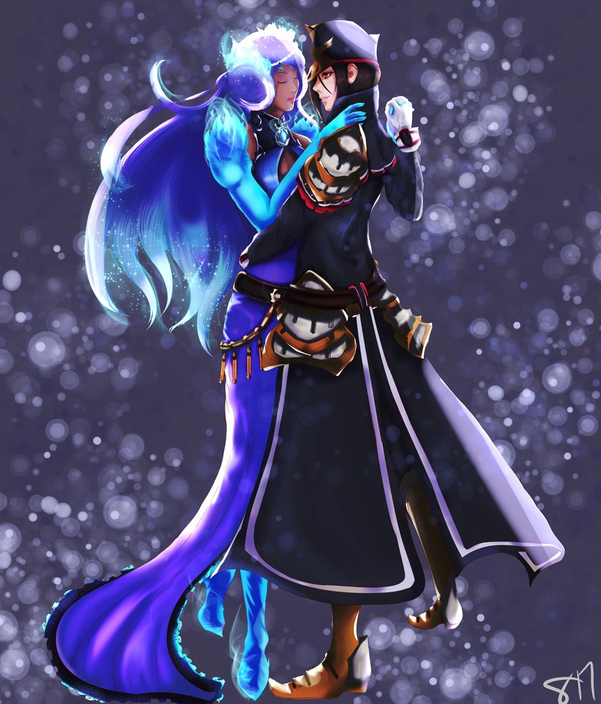morag ladair and brighid (xenoblade chronicles and 1 more) drawn by sara_lewis