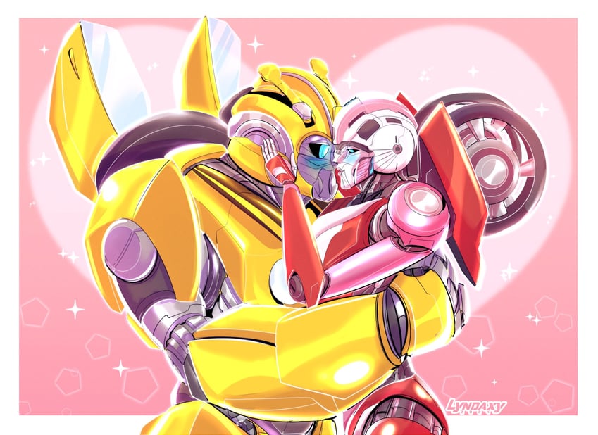arcee and bumblebee (transformers and 1 more) drawn by lyndaxyart