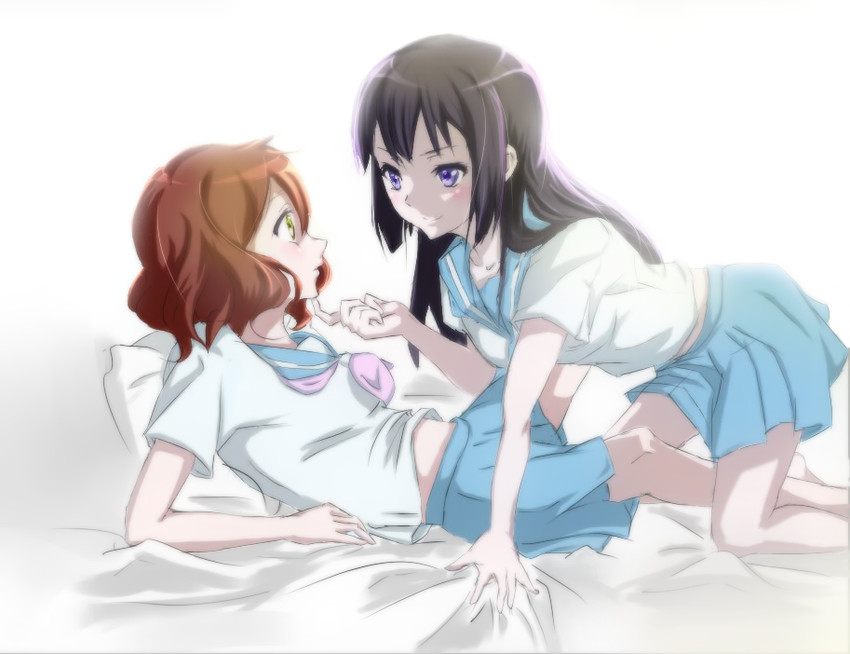oumae kumiko and kousaka reina (hibike! euphonium) drawn by past_heard_lily_fragrance
