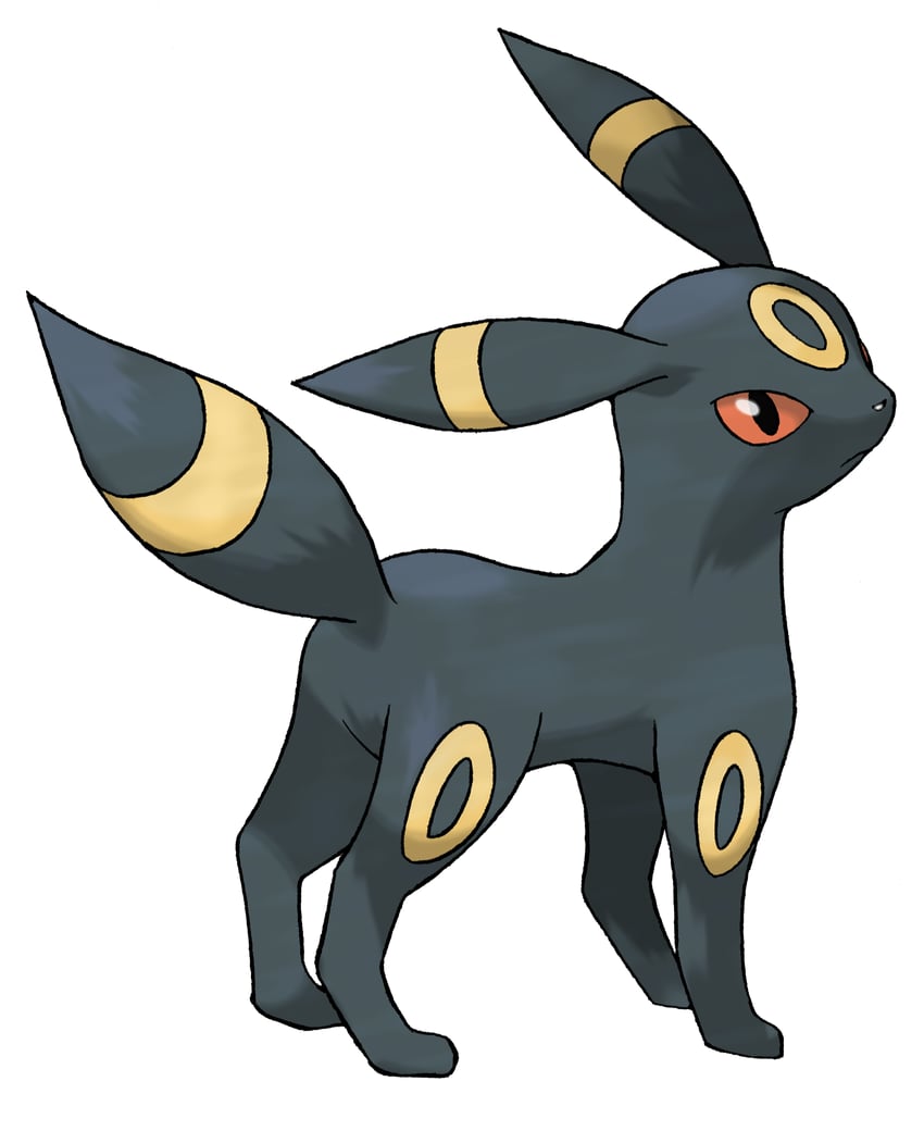 umbreon (pokemon and 1 more) drawn by sugimori_ken