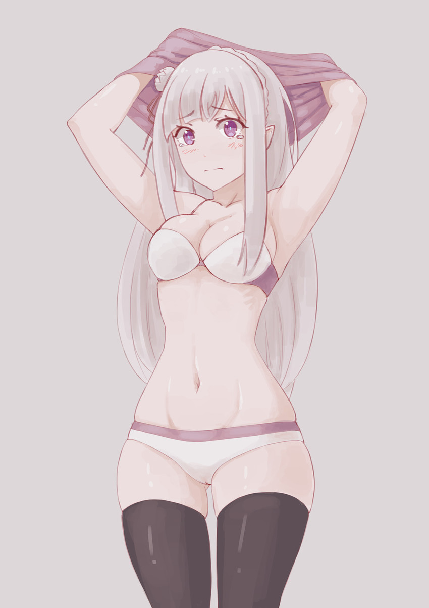 emilia (re:zero kara hajimeru isekai seikatsu) drawn by kuso_otoko