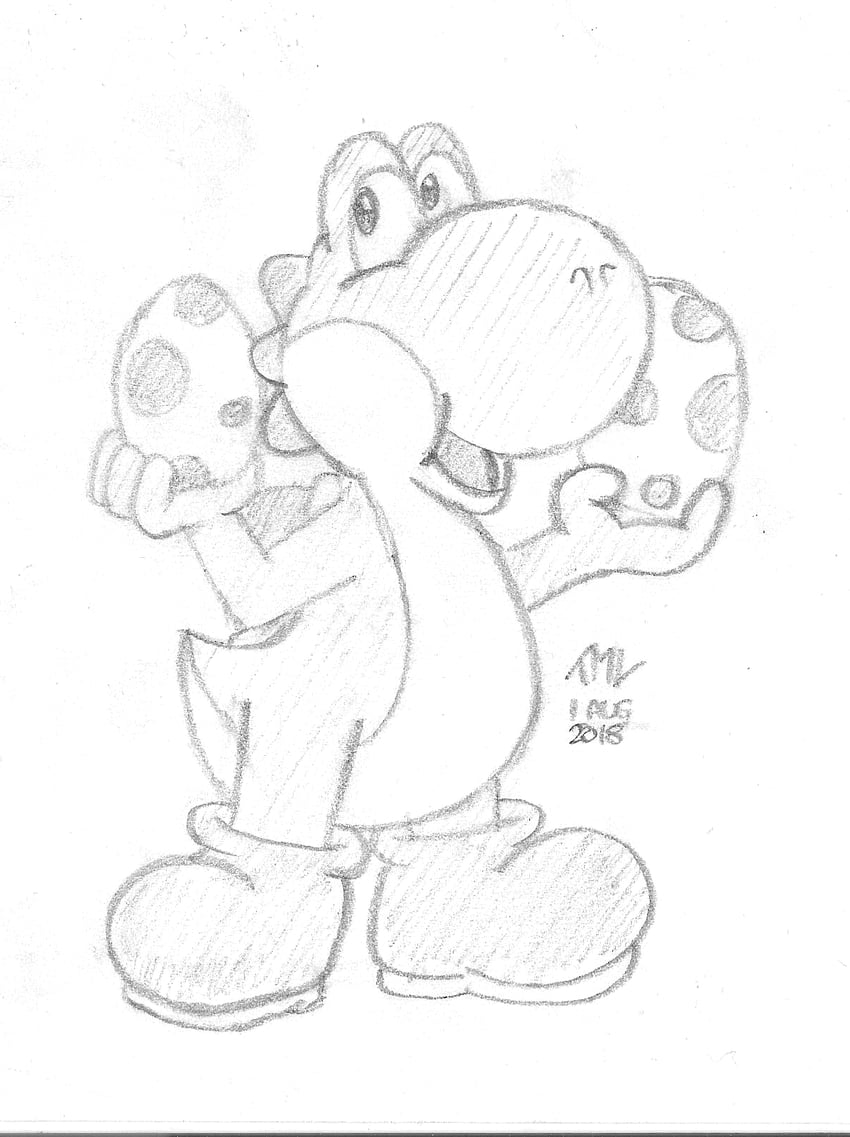 yoshi (mario) drawn by mariovariable3410