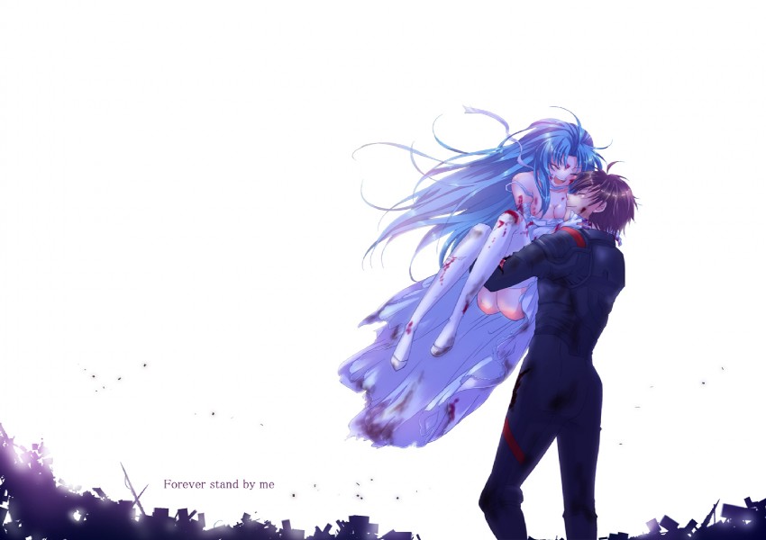 chidori kaname and sagara sousuke (full metal panic!) drawn by yuzuki_kisa