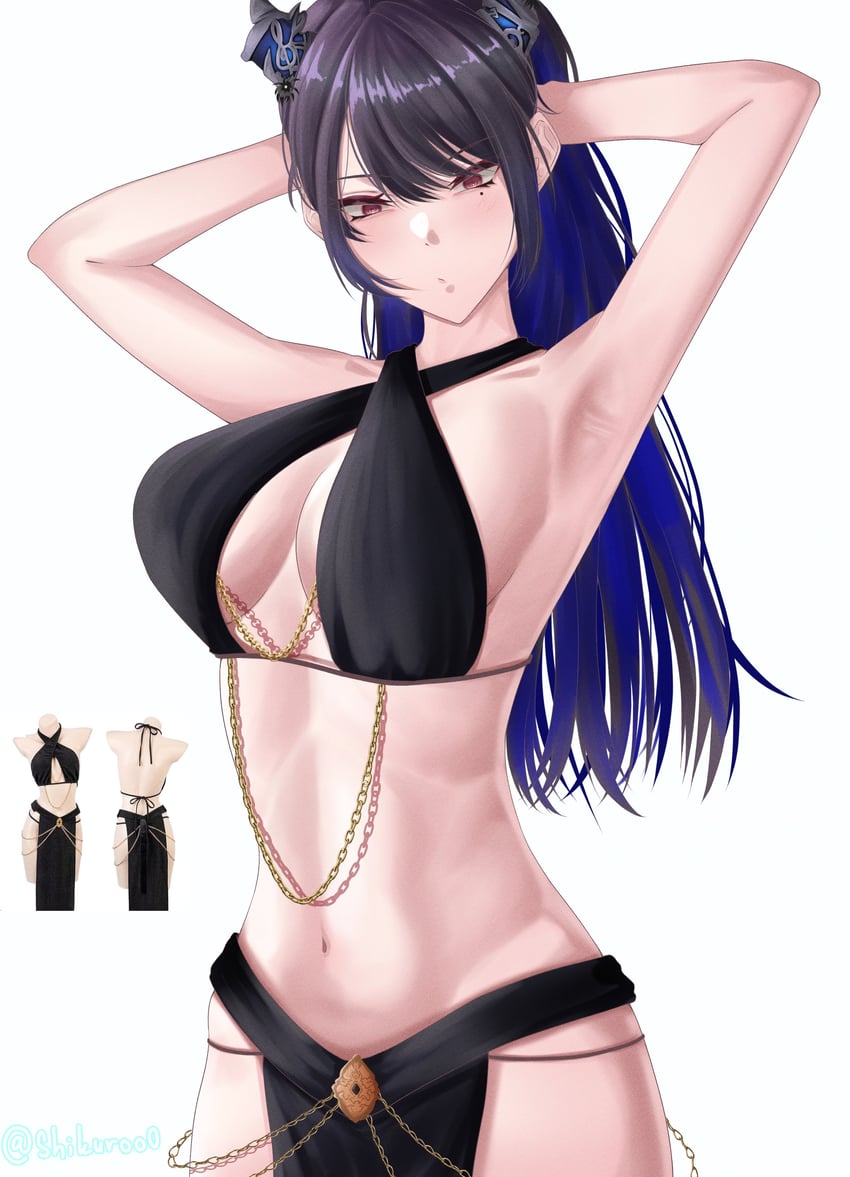 nerissa ravencroft (hololive and 1 more) drawn by shikuroo0