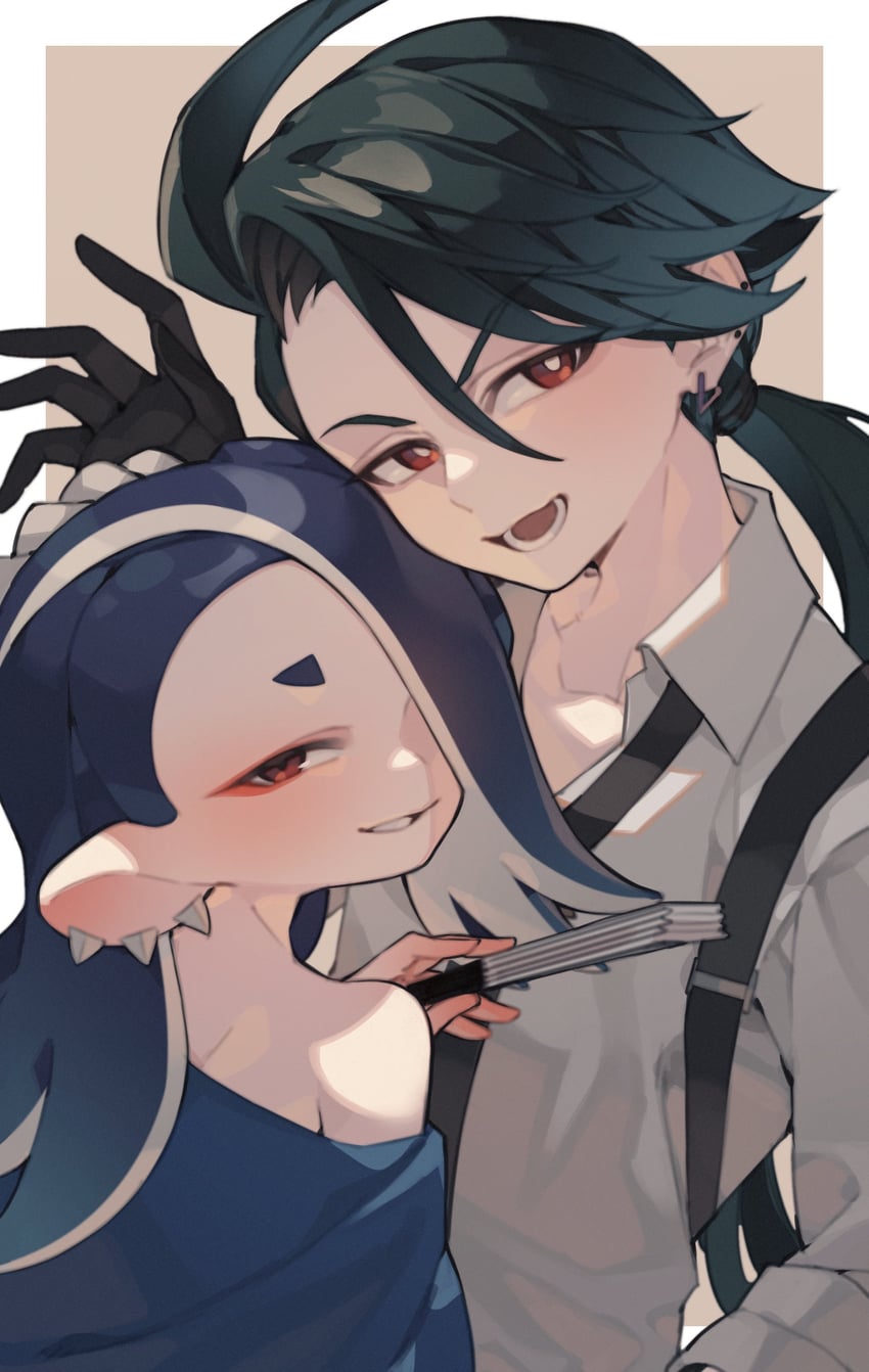rika and shiver (pokemon and 4 more) drawn by prat_rat