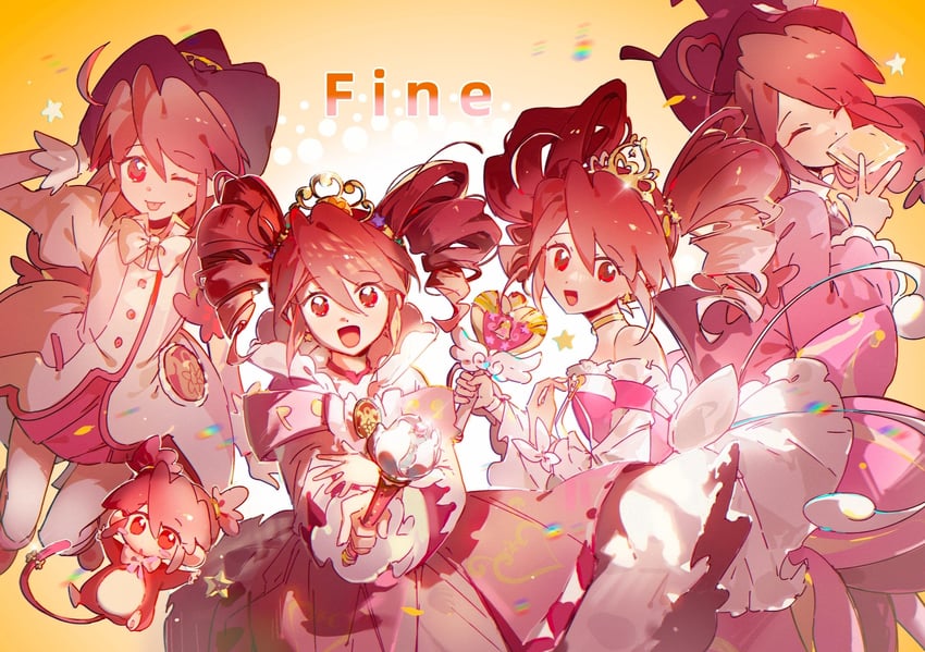 fine (fushigiboshi no futago hime and 1 more) drawn by humi_humi