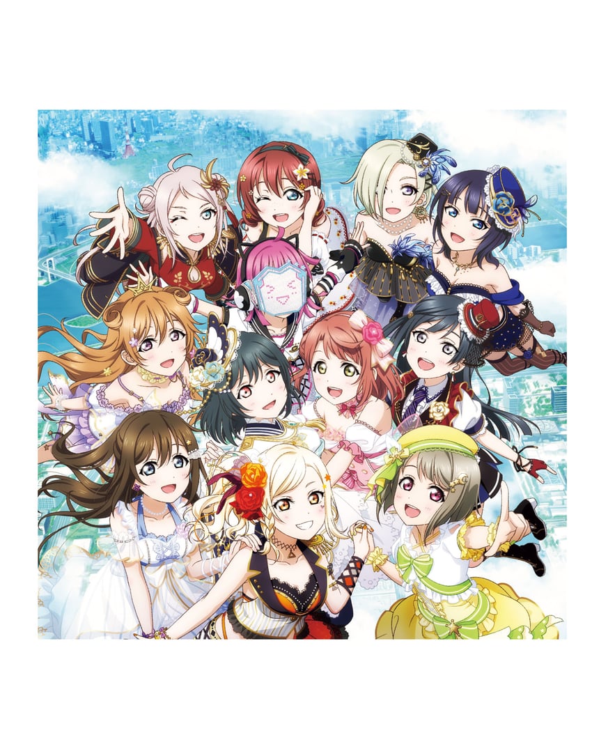 yuki setsuna, uehara ayumu, osaka shizuku, tennoji rina, nakasu kasumi, and 7 more (love live! and 1 more)