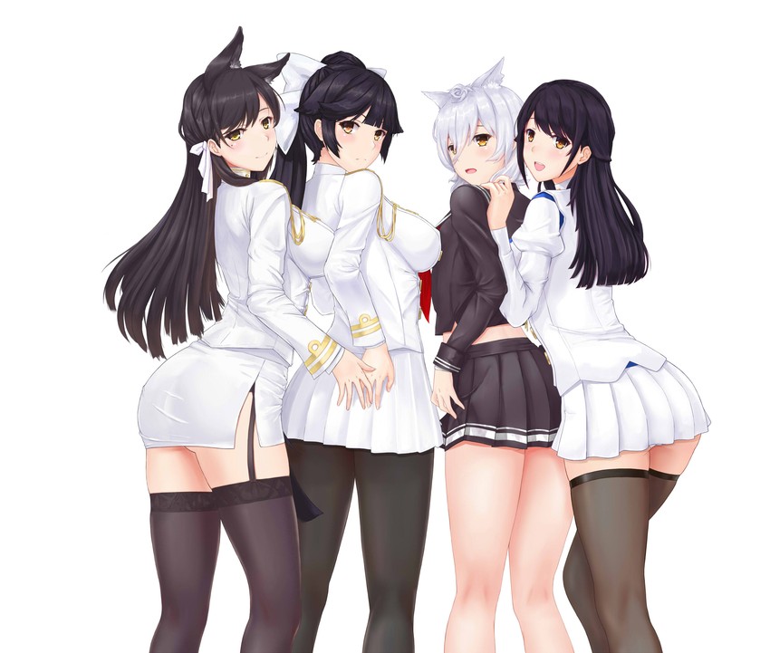 atago, takao, choukai, and maya (azur lane) drawn by chenche-jun