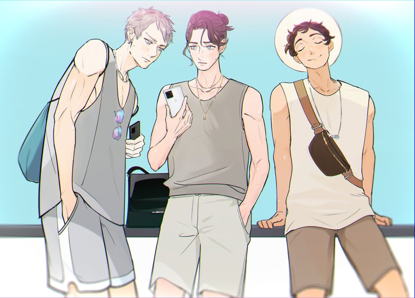 france, prussia, and spain (axis powers hetalia) drawn by big_lychee