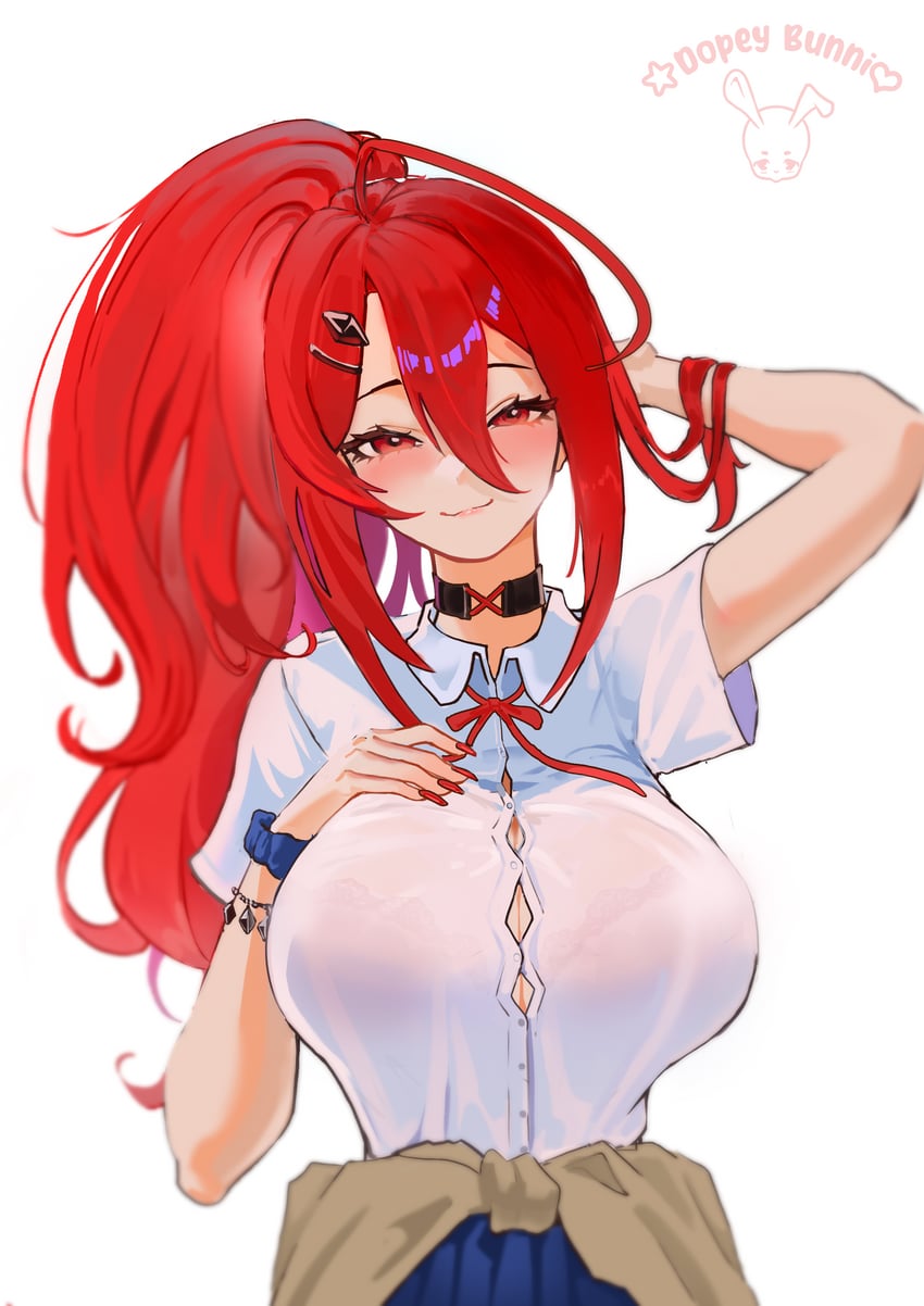 elizabeth rose bloodflame (hololive and 1 more) drawn by dopeybunni
