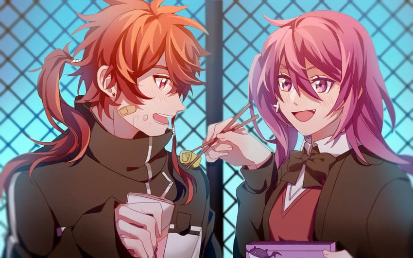 aisha landar and elsword (elsword) drawn by kat_0617