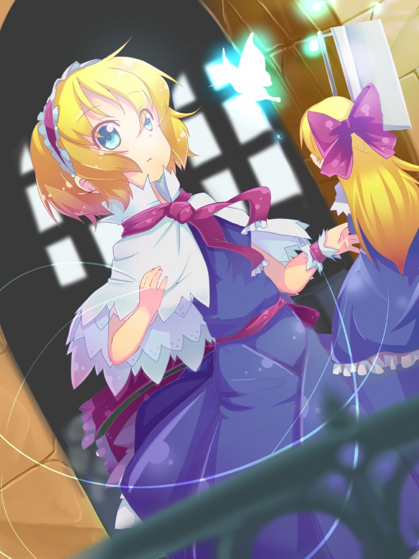 alice margatroid and shanghai doll (touhou) drawn by nyori