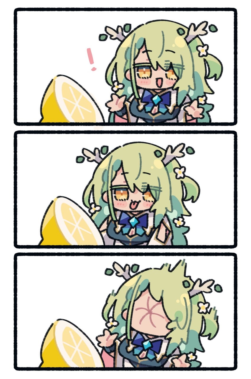 ceres fauna (hololive and 1 more) drawn by hosoi_kouzou