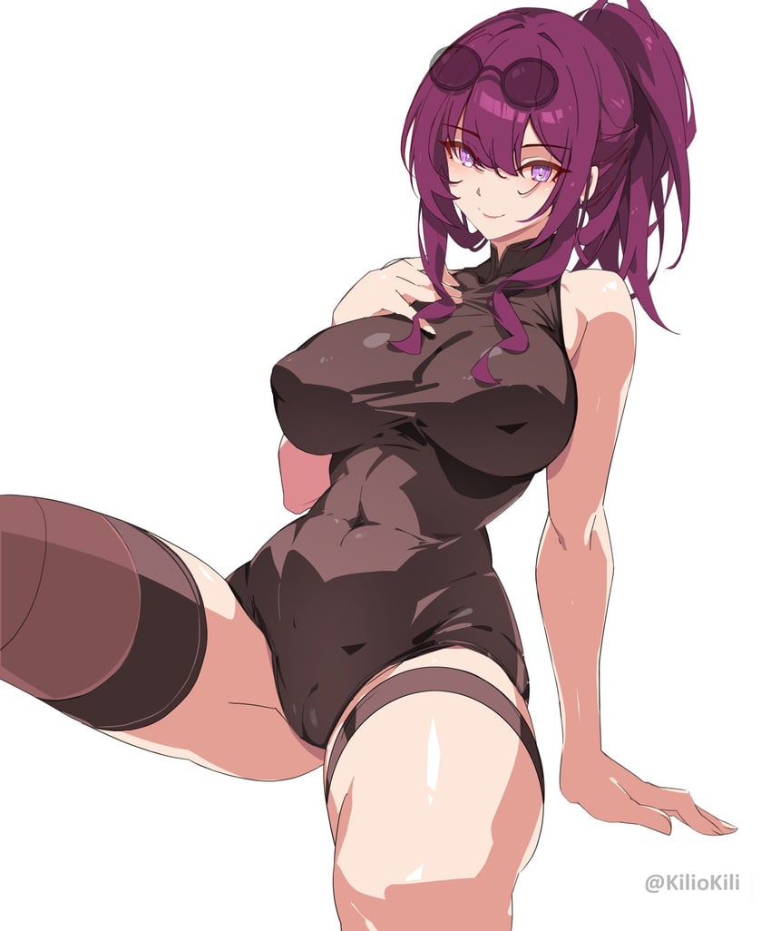kafka (honkai and 1 more) drawn by kili_kilio