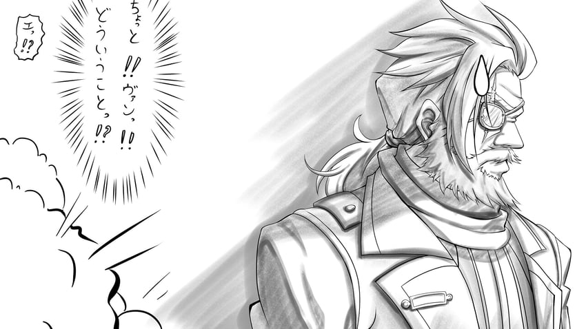 bergard zeman (eiyuu densetsu and 2 more) drawn by honba_misaki