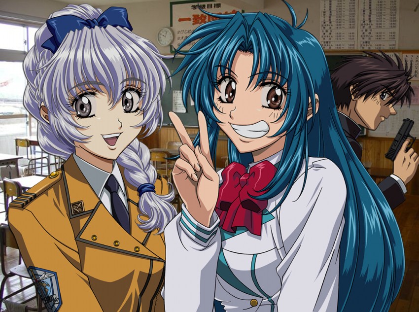 chidori kaname, teletha testarossa, and sagara sousuke (full metal panic!)