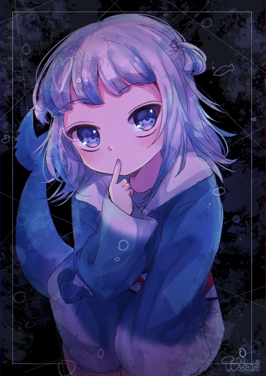 gawr gura (hololive and 1 more) drawn by shiro_nori00