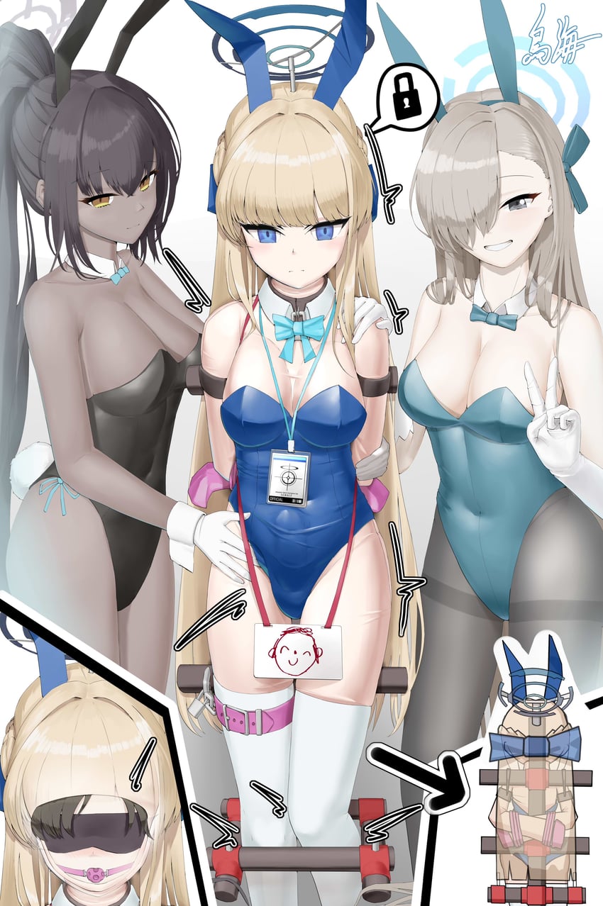 sensei, doodle sensei, asuna, toki, and karin (original and 1 more) drawn by cachokai