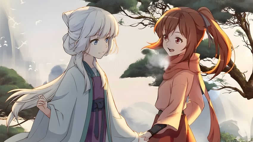 bai yuxiu and feng ling'er (fengling yuxiu) drawn by i_got_noize