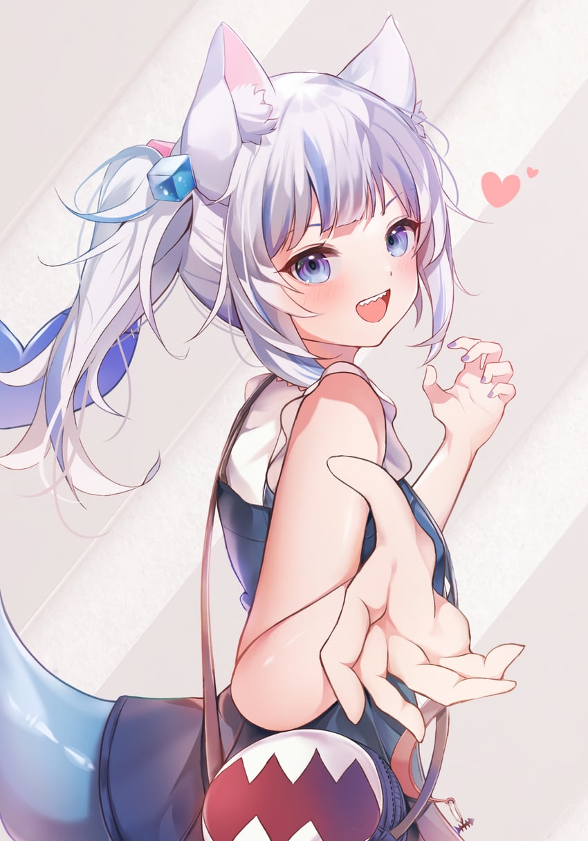 gawr gura (hololive and 1 more) drawn by meul