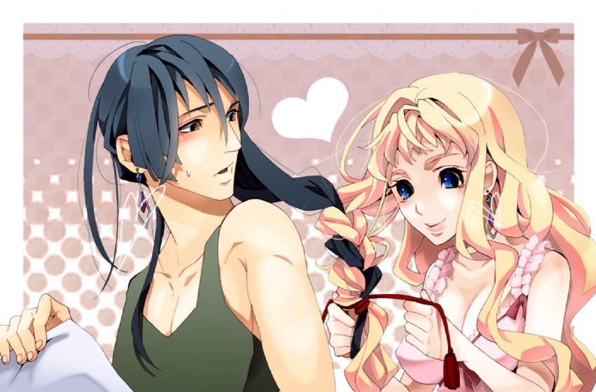 sheryl nome and saotome alto (macross and 1 more) drawn by hanazawa