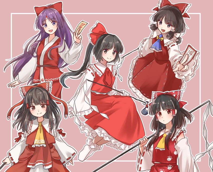 hakurei reimu (touhou and 6 more) drawn by reimu_tyuki