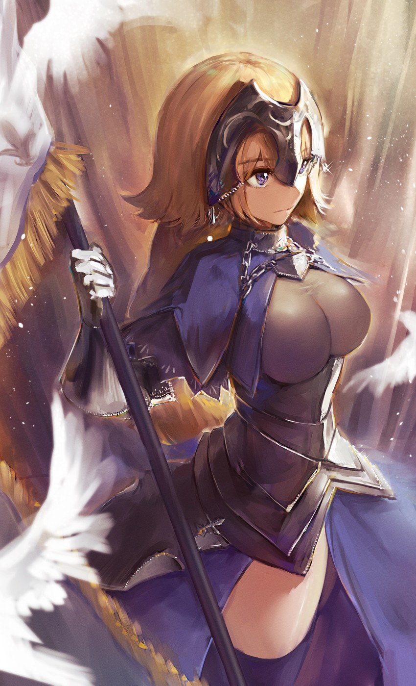jeanne d'arc (fate and 1 more) drawn by hoojiro