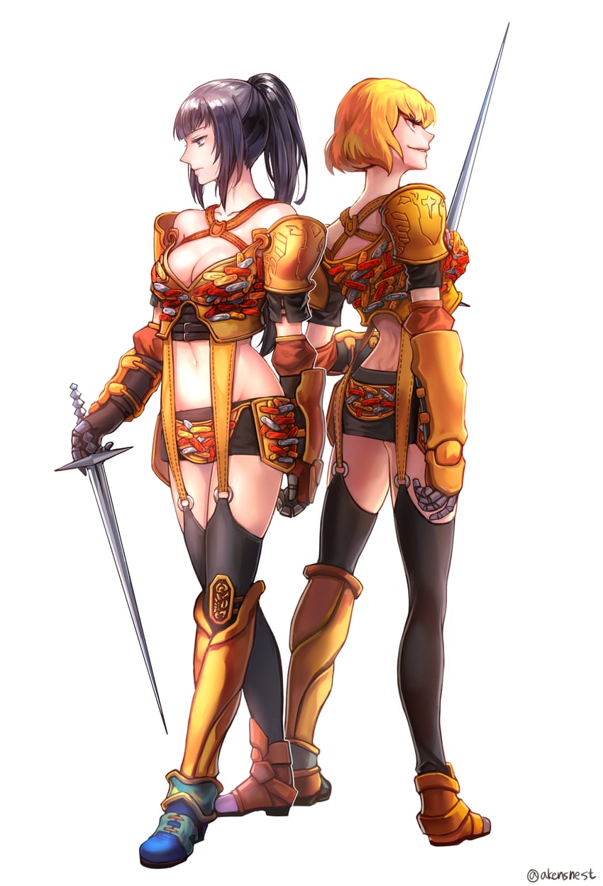 narberal gamma and clementine (overlord) drawn by aken