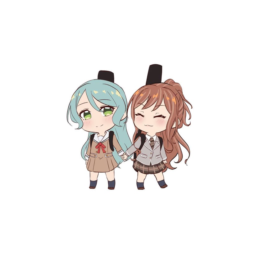 hikawa sayo and imai lisa (bang dream!) drawn by ryuu_aec