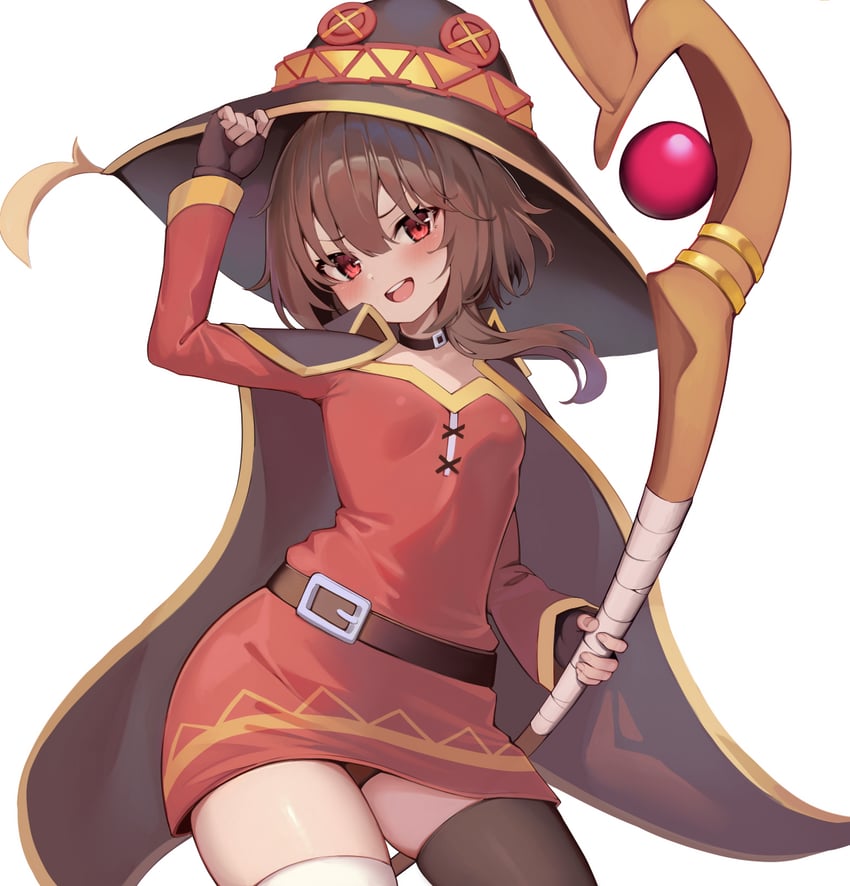 megumin (kono subarashii sekai ni shukufuku wo!) drawn by kaptivate