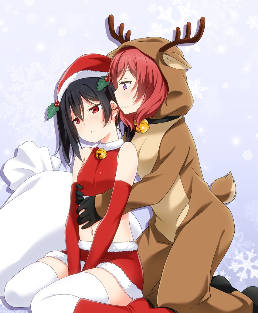 nishikino maki and yazawa nico (love live! and 1 more) drawn by umekichi