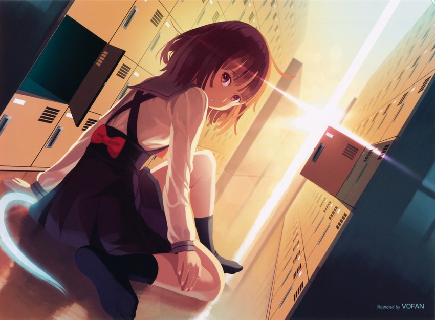 sengoku nadeko (monogatari and 1 more) drawn by vofan