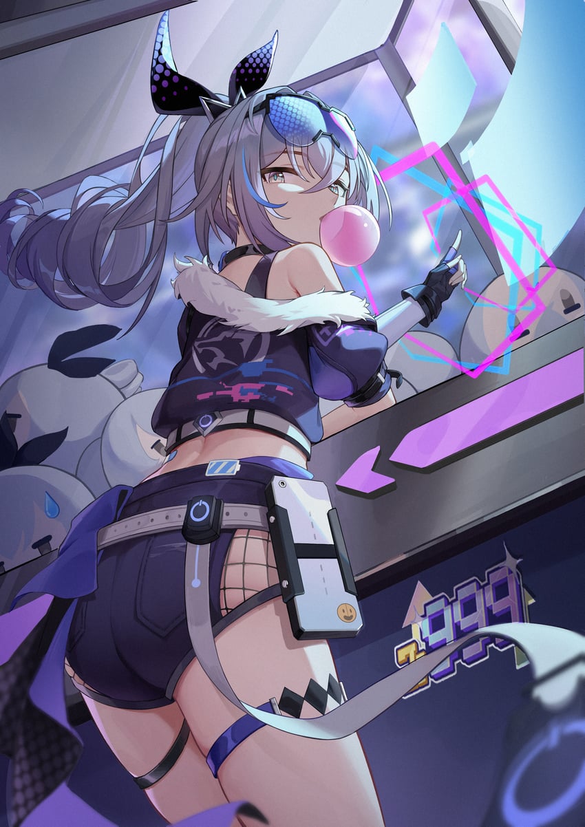 silver wolf (honkai and 1 more) drawn by yang_(user_ewrd7445)