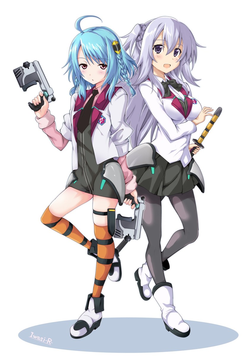 toudou kirin and sasamiya saya (gakusen toshi asterisk) drawn by iwashi_dorobou_-r-
