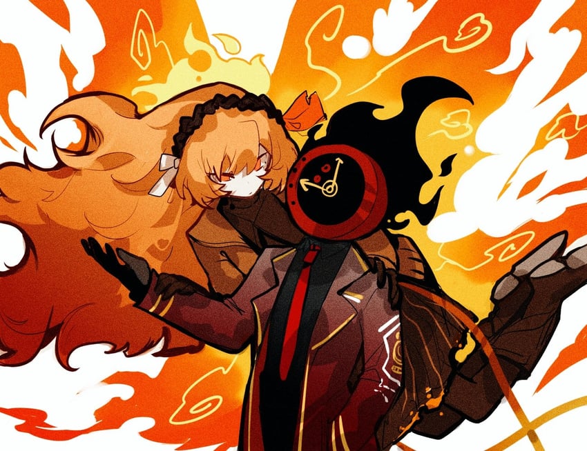 ishmael and dante (project moon and 1 more) drawn by aislan