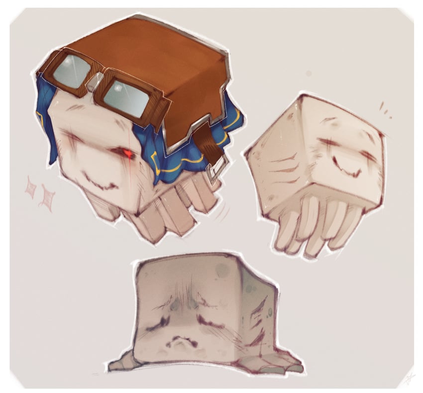 ghast, happy ghast, and dried ghast (minecraft) drawn by onimiere