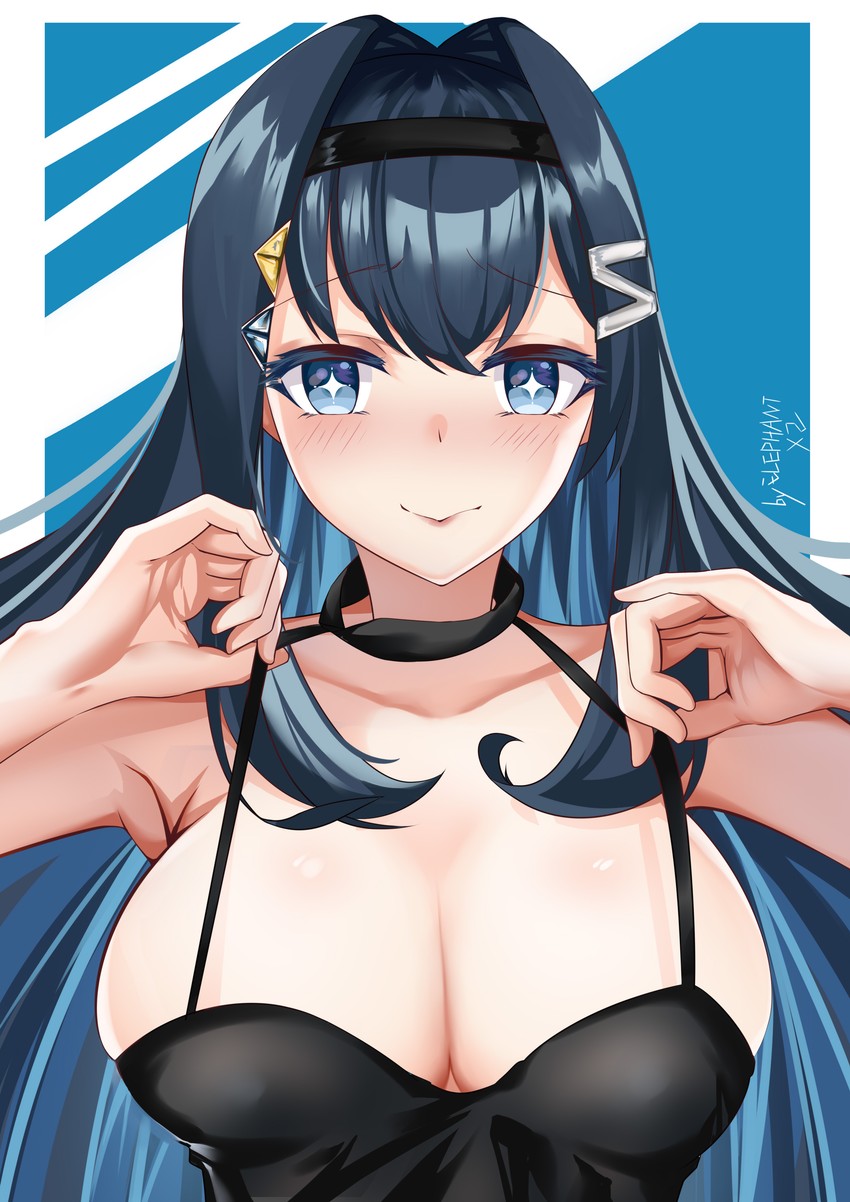 rosalyn (hololive and 1 more) drawn by ailifente_elephant
