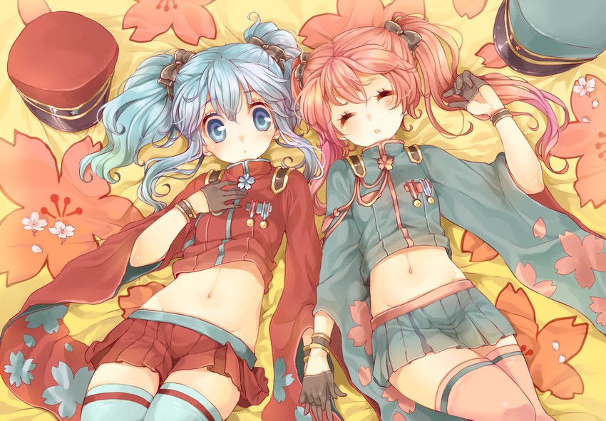 hatsune miku, momobako, and aihara kaori (vocaloid and 2 more) drawn by rojiko