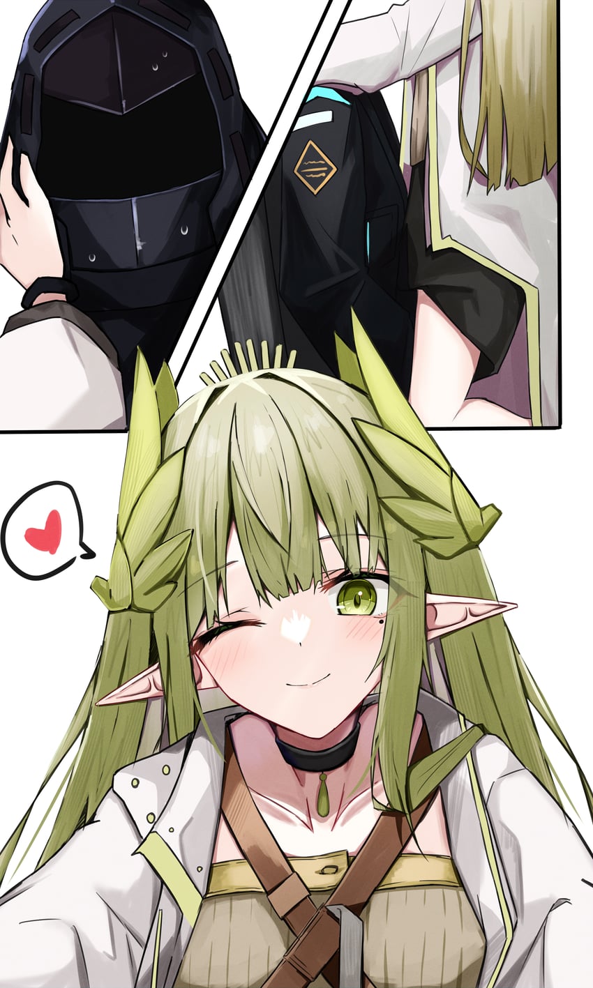 doctor and muelsyse (arknights) drawn by touko_(toko12_tooko)