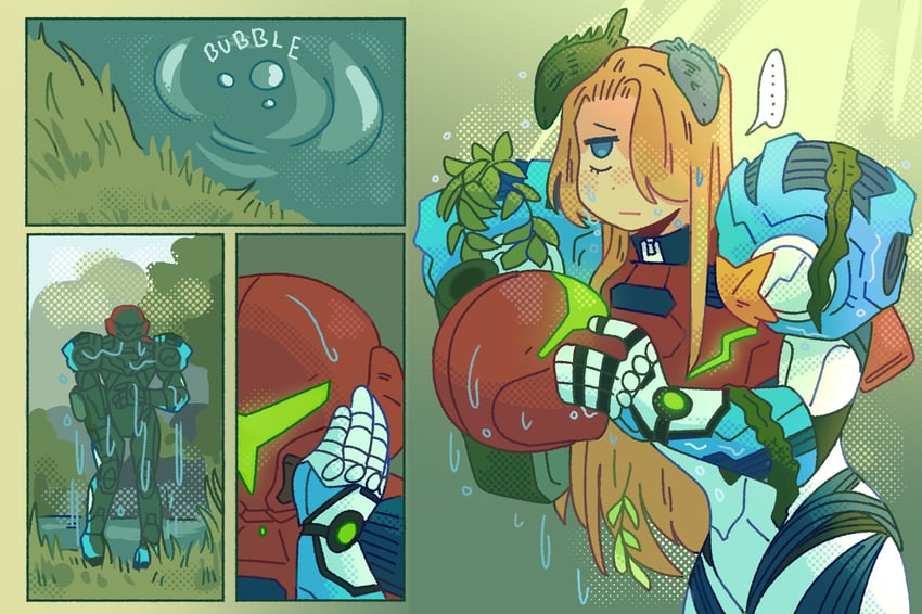 samus aran (metroid and 1 more) drawn by hoshizora_lone