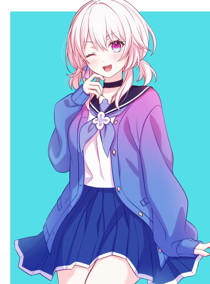 march 7th (honkai and 1 more) drawn by pochimaru_(marumaru_wanwan)
