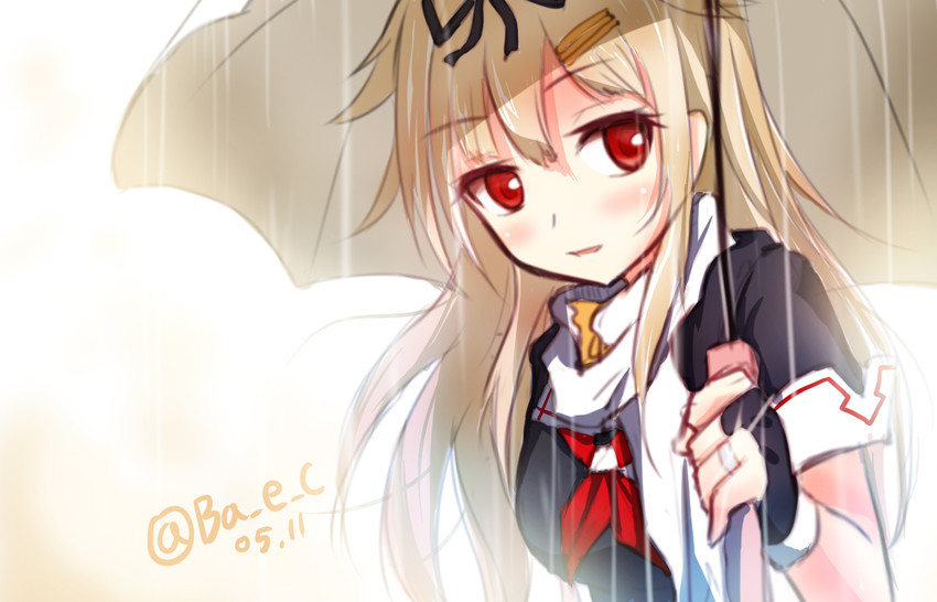 yuudachi and yuudachi kai ni (kantai collection) drawn by bae.c