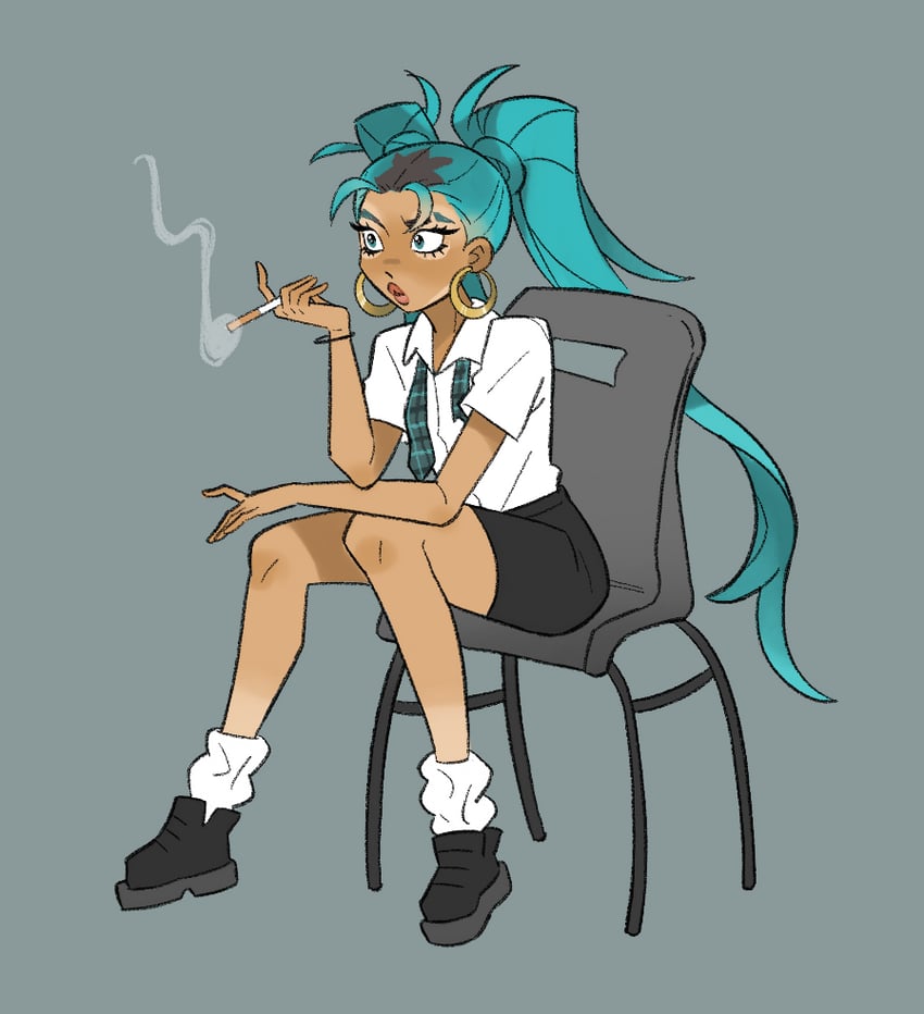hatsune miku (vocaloid) drawn by skipppppy