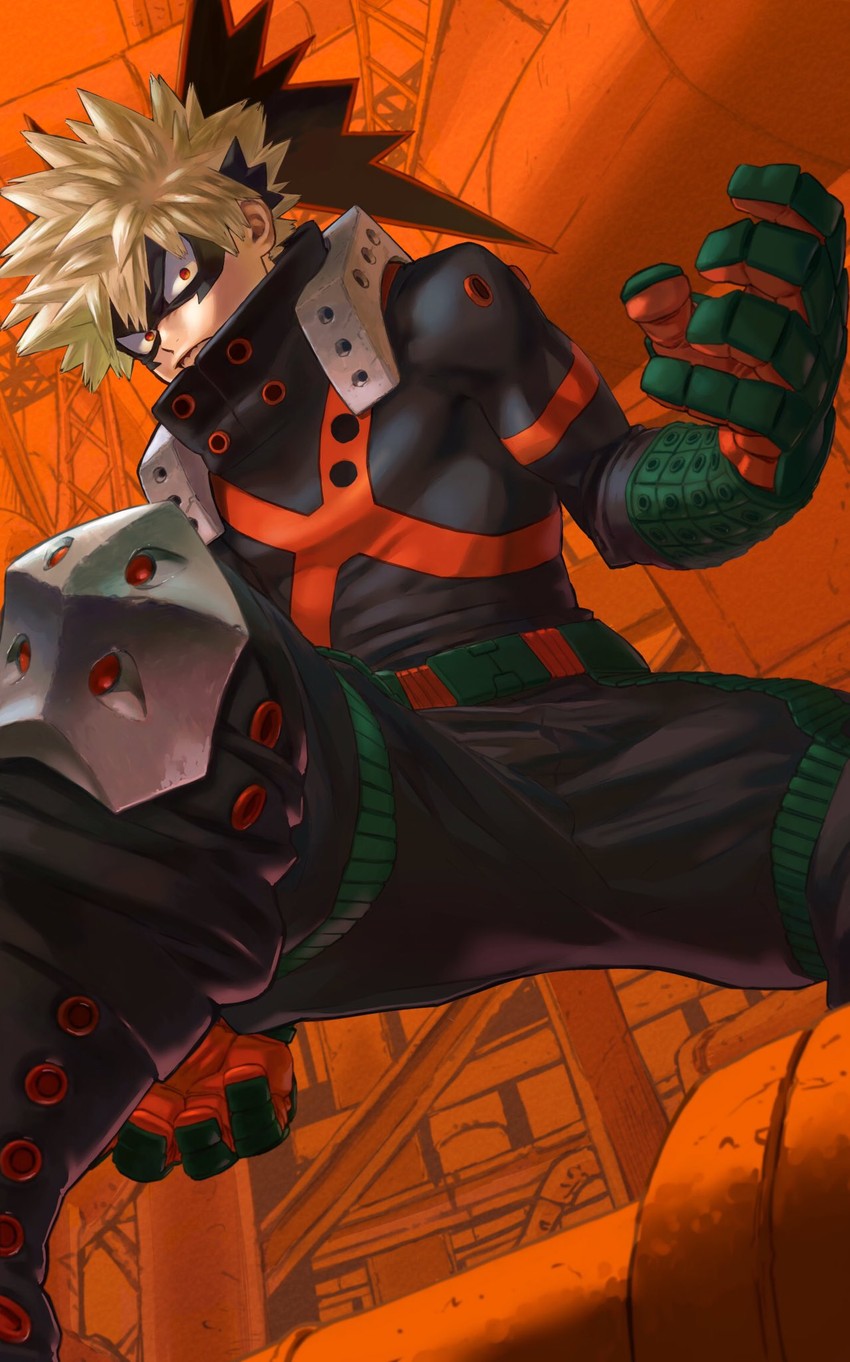 bakugou katsuki (boku no hero academia) drawn by yomoyama_yotabanashi