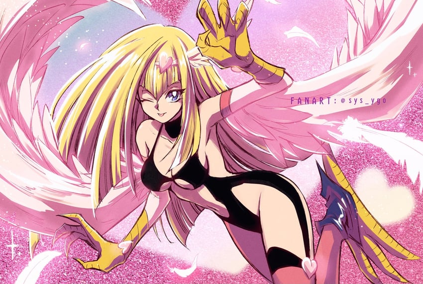 harpie girl (yu-gi-oh!) drawn by soya_(sys_ygo)