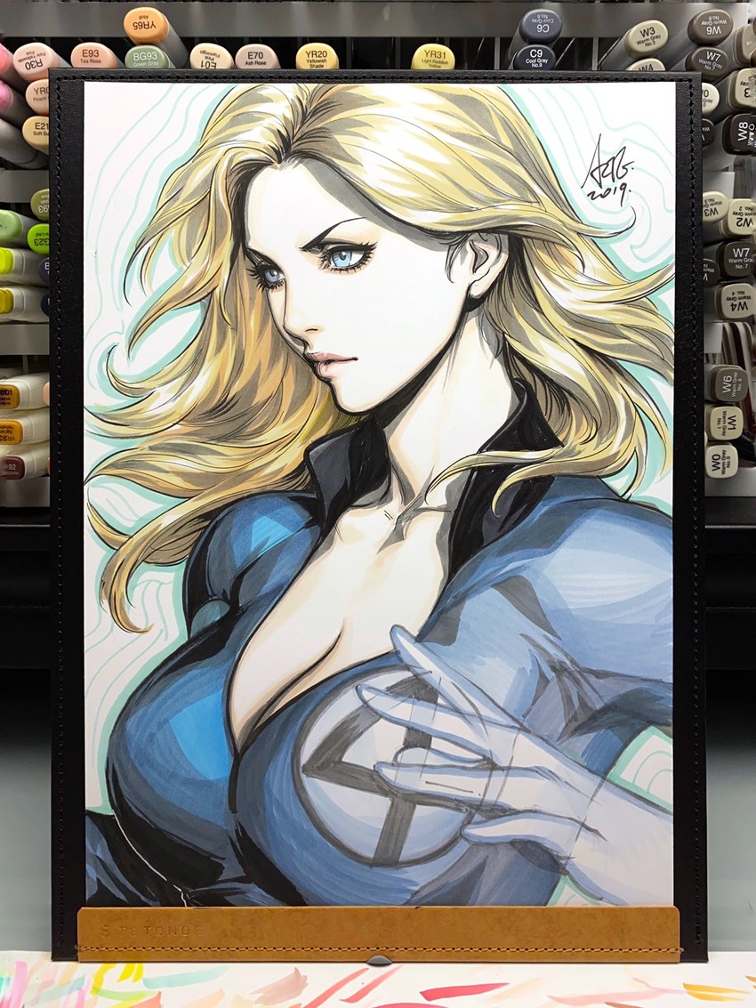 sue storm (marvel and 1 more) drawn by stanley_lau