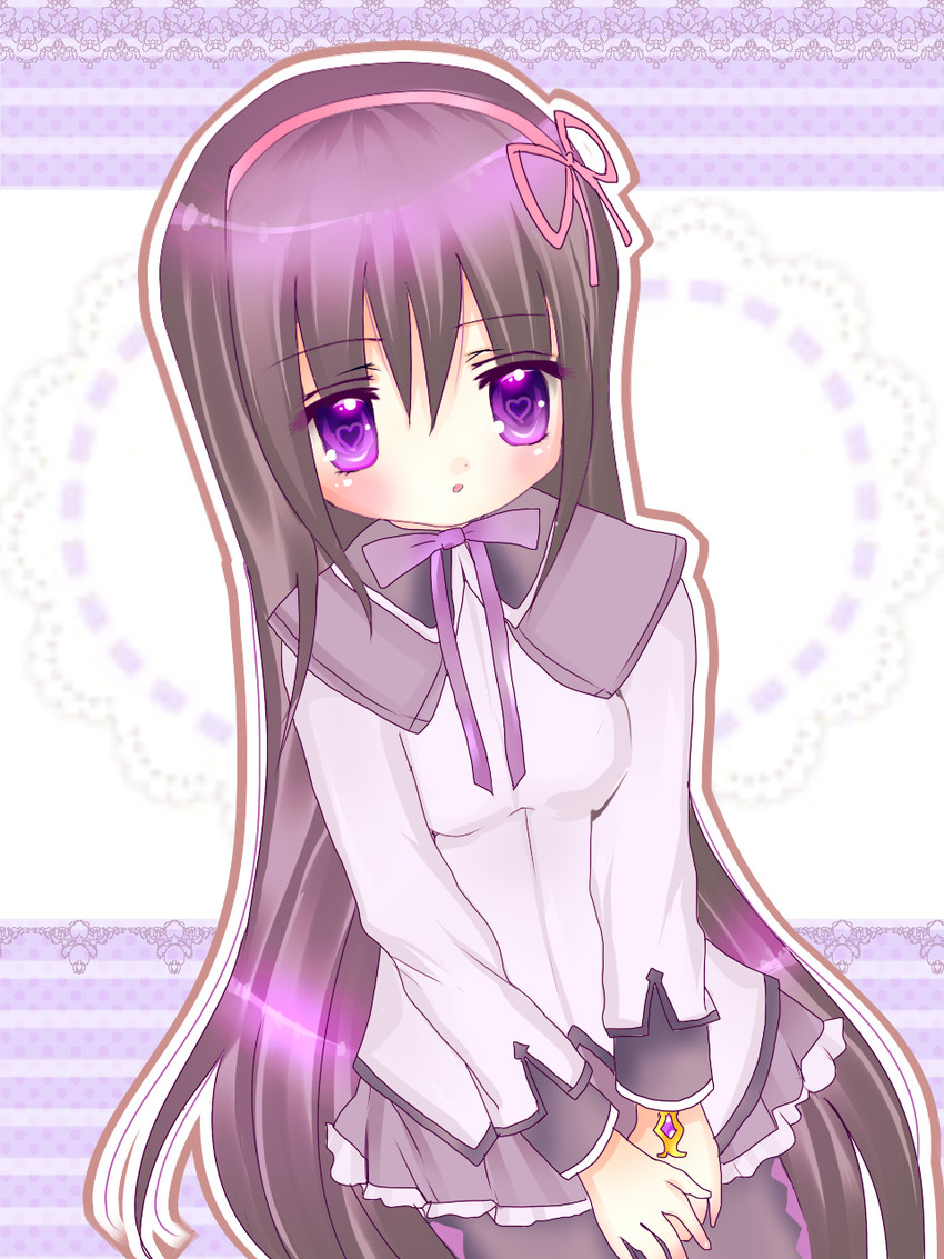 akemi homura (mahou shoujo madoka magica) drawn by mero_(nemu_uoxou)