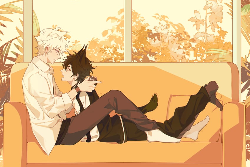 cheng xiaoshi and lu guang (shiguang dailiren) drawn by yusa_(yusa0751)