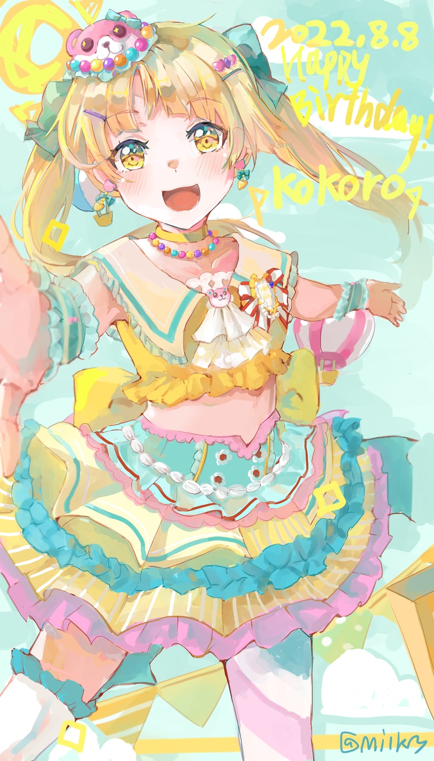 tsurumaki kokoro and michelle (bang dream!) drawn by milk_(misaki_suki)